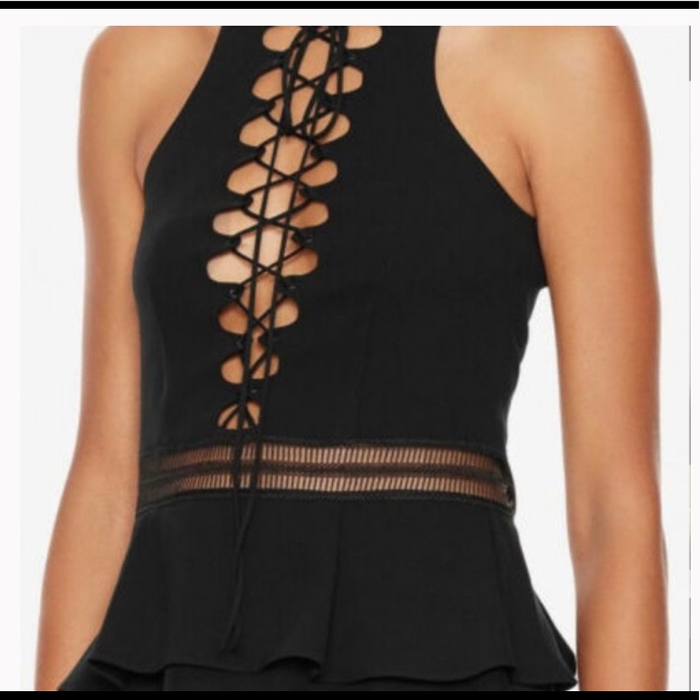 NWT - Sz 6 Jonathan Simkhai Sleeveless Lace-up top